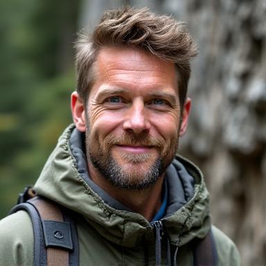 Porträt von Guide Lukas Brandt.
